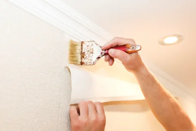 Pose de papier peint à Achères — revêtements muraux et toiles de verre